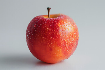 Wall Mural - Whole White peach fruit on a white background