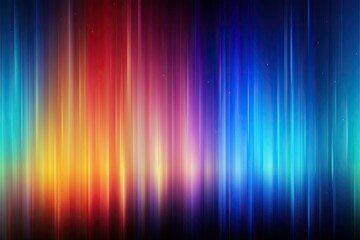 Wall Mural - Vibrant, multicolored light streaks, colorful spectrum background displaying the dispersion of light