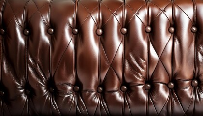 Canvas Print - luxury dark brown leather background