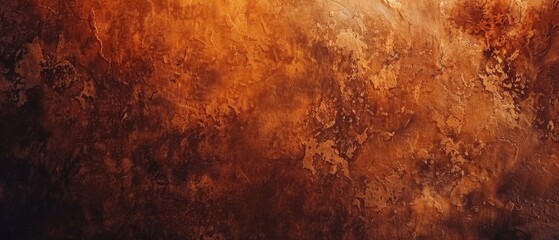 Wall Mural - Abstract brown and orange textured background with a rustic, grunge style. Ideal for use in design projects, as a backdrop, or for artistic applications.