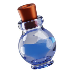 Poster - 3d rendering potion icon with cartoon style. Game icon concept