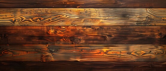 Poster - Rustic wooden background made of dark stained charred burnt boards showing woodgrain. This textured surface is ideal for design projects