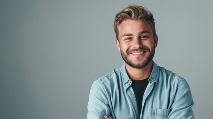 Wall Mural - The smiling young man