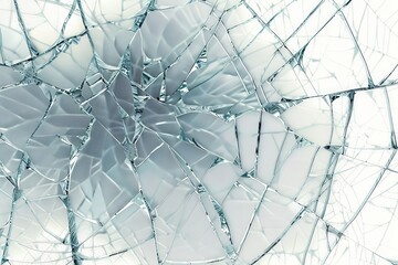 Canvas Print - this is a high-resolution, 4k png image featuring a cracked glass texture.