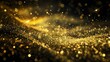 © Christopher - Gold particles abstract background with shining