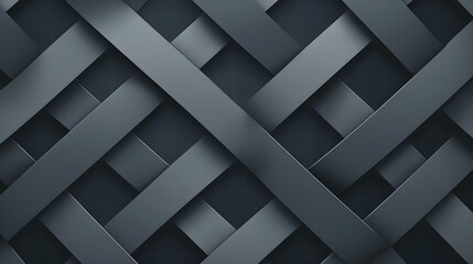 Wall Mural - Seamless dark grey and vaporwave geometric pattern