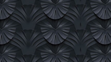 Wall Mural - Seamless dark grey and vaporwave geometric pattern