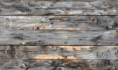 Wall Mural - weathered grey wood boards