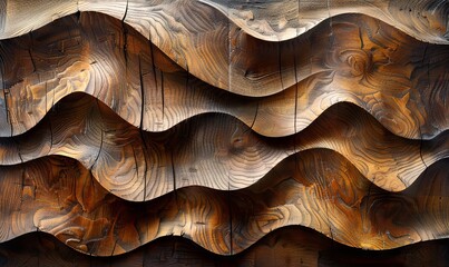 Wall Mural - wooden wall panel texture