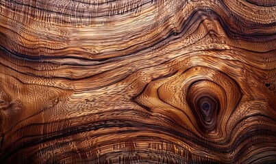 Smooth walnut wood surface with grain