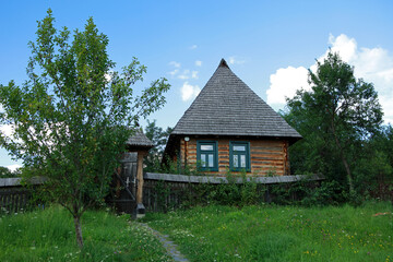 Wall Mural - Rural landscape in Barsana, Maramures, Romania