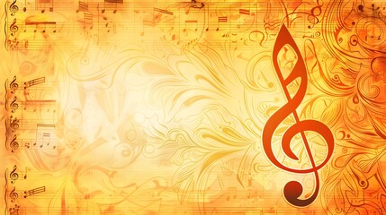 Wall Mural - music note illustration