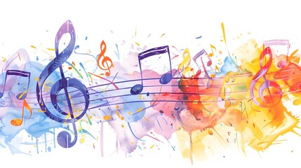 Wall Mural - music note illustration