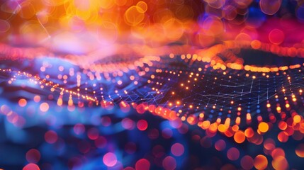  - big data digital background website header background Point and line network connection structure information technology concept network connection structure