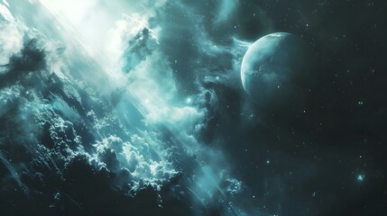 Wall Mural - space exploration background