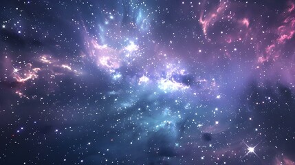 Wall Mural - starry sky view