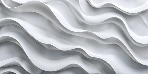 Wall Mural - abstract volumetric waves background. 3d background of waves with plaster texture