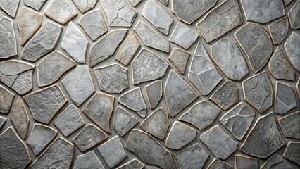 Canvas Print - Abstract stone pattern on gray background, stone, texture, abstract,background, design, grey, modern, geometric, decoration