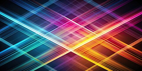 Canvas Print - Abstract background with intersecting lines, creating a dynamic and modern design, abstract, background, lines, geometric