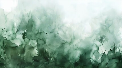 Wall Mural - Abstract green watercolor background