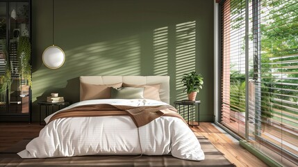 Wall Mural - A modern apartment bed room