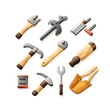 © Arbystudio - Isometric Cartoon Tools and Equipment for Home Improvement and Construction