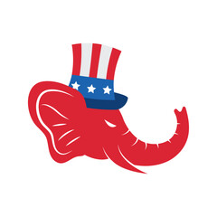 Canvas Print - republican politics american symbol