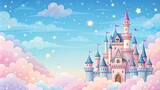 Cute castle perfect for high quality wallpapers, castle, cute, fairy tale, fantasy, kingdom, magic, whimsical