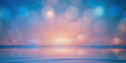 Poster - Soft abstract light in shades of blue and purple, soft, abstract, light, fuzzy, gentle, dreamy, calming, soothing, delicate