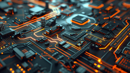 Poster - electronic circuit board