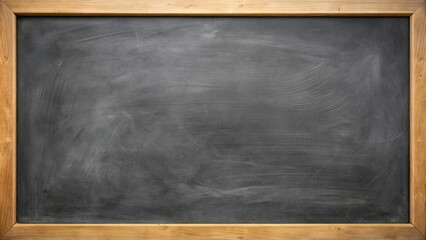 Sticker - Blank blackboard with chalk board , education, classroom, teaching, learning, school, writing, empty, blank, teacher