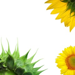 Wall Mural - Fresh organic beautiful Sunflower flowers