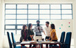 © peopleimages.com - Leadership, diversity and group in office for business, project and planning or teamwork. Collaboration, idea and people in workplace or creative agency for conversation, brainstorming or partnership