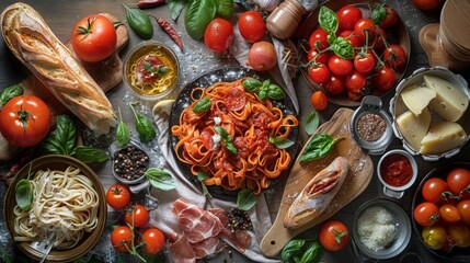 Wall Mural - italian good stock photo