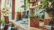 © Sirichat. Camphol - Aspiring entrepreneurs, small, and medium sized businesses working in home offices using tablets, shipping boxes, packaging, online marketing.