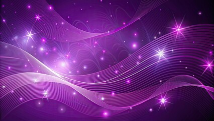 Wall Mural - abstract purple wavy background with stars, purple, abstract, wavy, background, stars, texture, desi