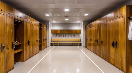 Canvas Print - Modern Lockers in a Gym or Sports Facility