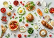 © GoodDesignPhoto - Assorted Snacks Food and Treats on White Background