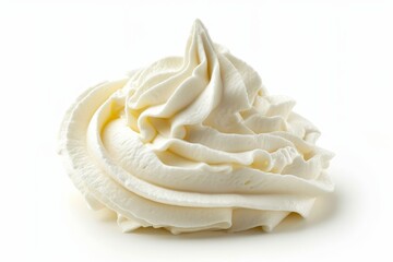 Poster - whipped cream on white background