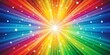 © Stock Spectrum - Radiant Rainbow Starburst, abstract, background, colorful, stripes ,  rainbow , stars, light