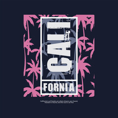 Wall Mural - California vector illustration and typography, perfect for t-shirts, hoodies, prints etc.