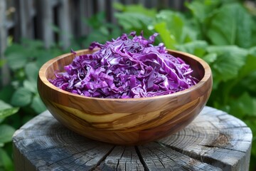 Wall Mural - Red cabbage slaw