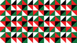 © DennisStudio - uae united arab emirates, Kuwait, jordan flag color seamless geometric pattern. vector illustration