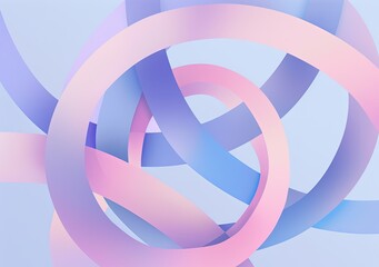 Sticker - A blue and pink swirl with a purple center