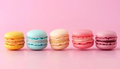 Sticker - Sweet colorful French macaroons