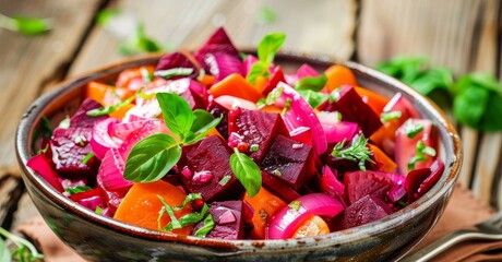 Poster - Vegetable and pickled salad