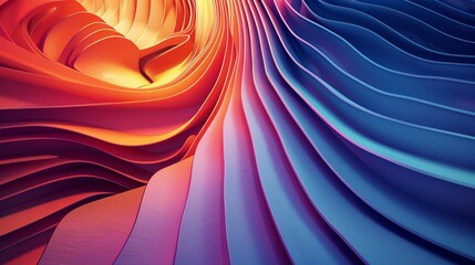 Fototapete - Modern abstract curve background.