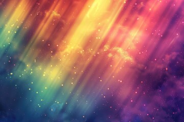 Poster - Colorful bokeh background with sparkles, perfect for adding a touch of magic to your designs, A vibrant, glowing background that shimmers like a rainbow, AI generated
