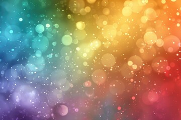 Poster - Bright bokeh background with sparkles, great for enhancing the visual appeal of your projects, A vibrant, glowing background that shimmers like a rainbow, AI generated