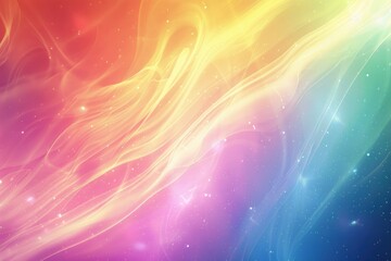 Poster - Bright bokeh background with sparkles, great for enhancing the visual appeal of your projects, A vibrant, glowing background that shimmers like a rainbow, AI generated
